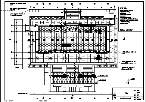 单层大学古测绘建筑施工cad图，共十三张-图二