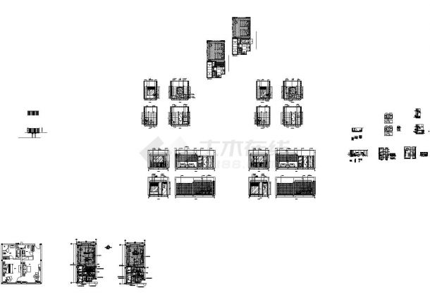 青岛德馨温泉酒店标准房间全套非常实用设计cad图纸-图二