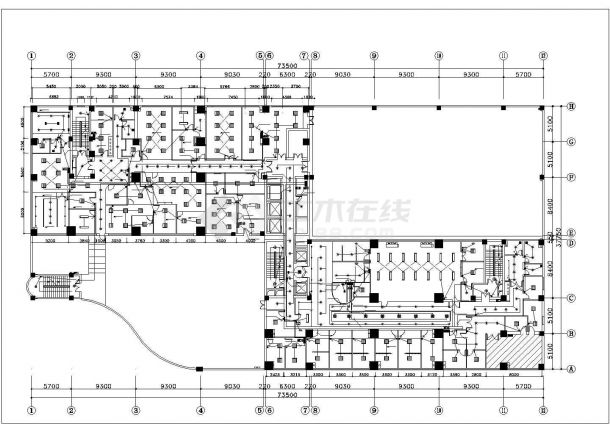 银川市某医院的医技综合楼全套电气施工设计CAD图纸-图一