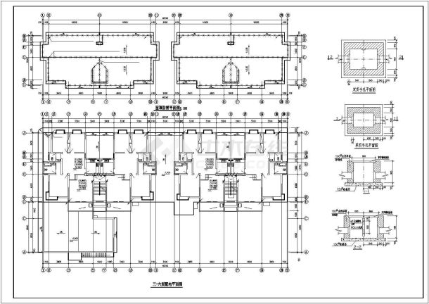 湖州市某综合医院6层门诊综合楼全套电气施工设计CAD图纸-图二