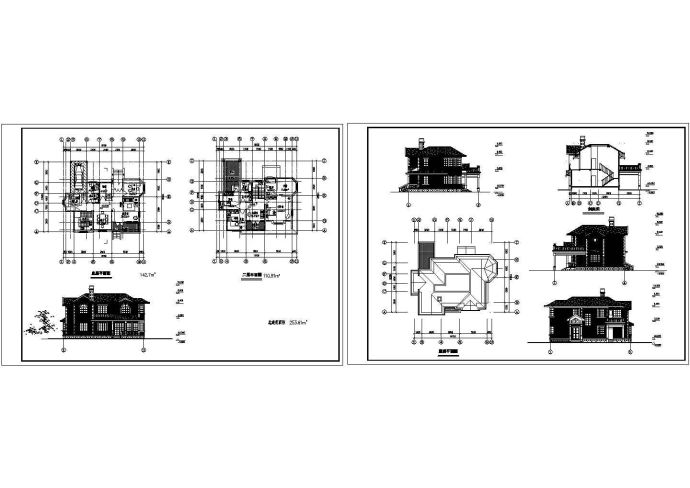宁夏某小区现代风格住宅建筑设计CAD全套图纸_图1