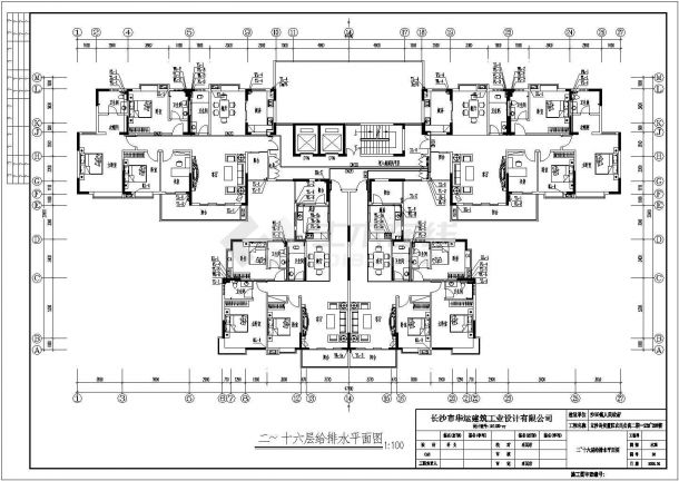 立沙岛安置区农民公寓楼给排水设计CAD图-图二