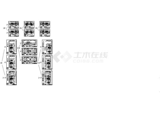 [黑龙江]某地五星级酒店商业办公综合体全套电气施工cad图-图二