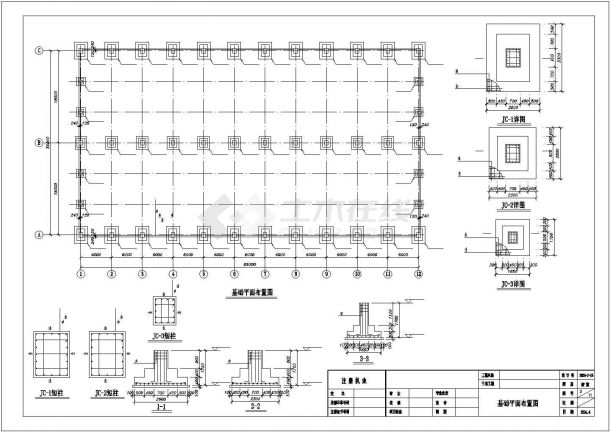 广西某36米钢结构厂房建筑施工设计CAD全套图纸-图二