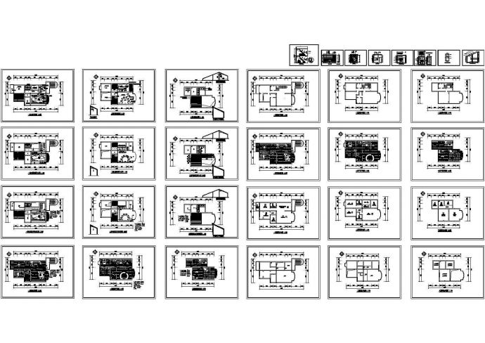 海天别墅装饰设计方案图（CAD，30张图纸）_图1