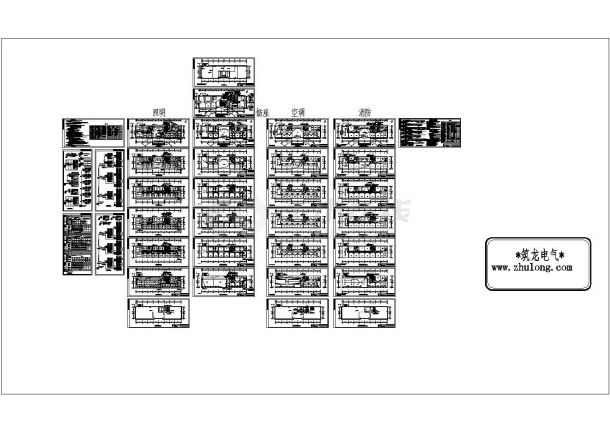 办公楼设计_大型综合办公楼强电系统施工图纸-图一