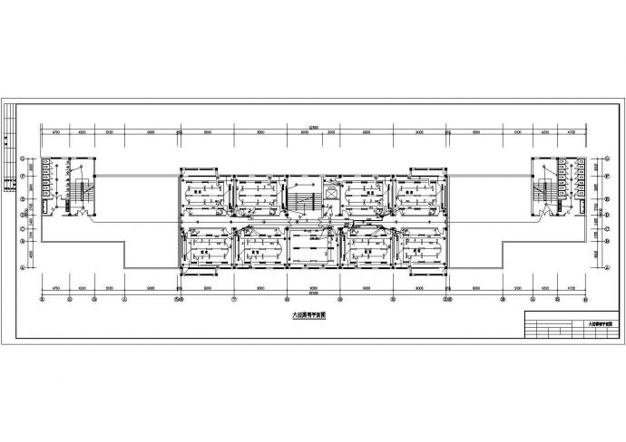 某8279㎡六层框架结构中学教学楼电气施工CAD图_图1