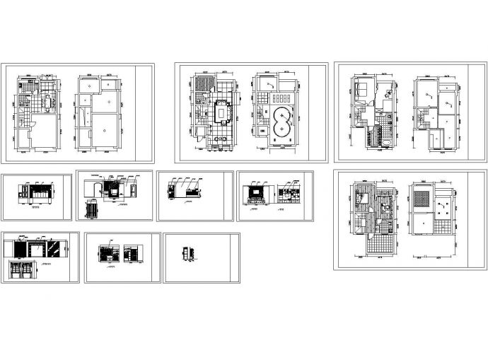 别墅装修设计图（CAD，10张图纸）_图1