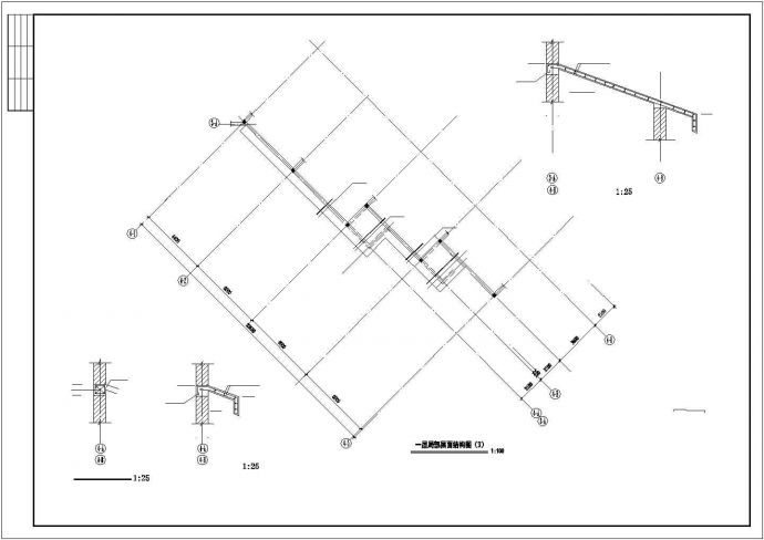 某二层砖混教学楼建筑施工CAD图（6度抗震）_图1