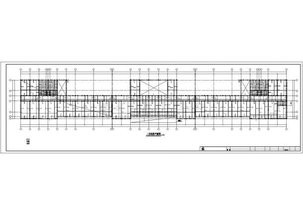 某六层砖混结构教学楼施工CAD图（6度抗震）-图一