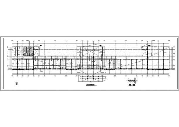 某六层砖混结构教学楼施工CAD图（6度抗震）-图二