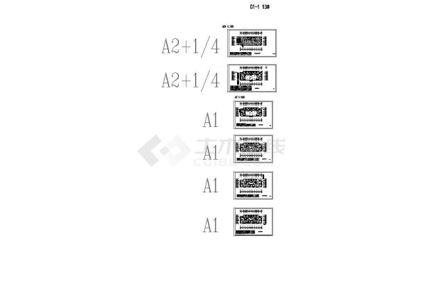 [浙江]十三号楼安置房电气智能图纸-图一