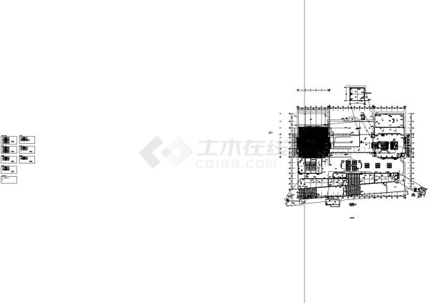 中山希尔顿酒店七层平面全套非常实用设计cad图纸-图二