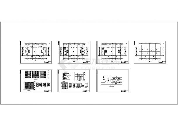 土木工程毕业设计_四层5000平米框架结构商场毕业设计（含计算书横道图建筑图结构图-图一