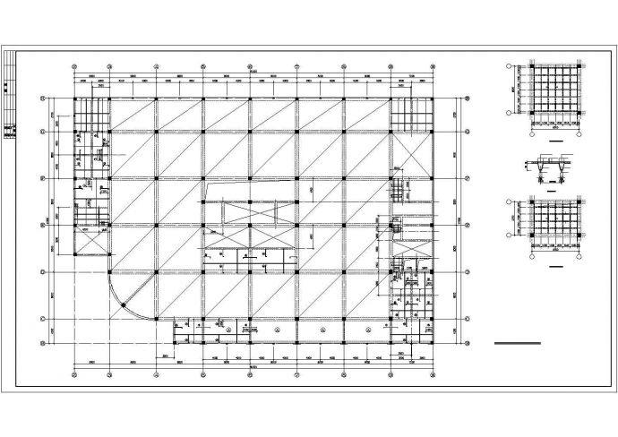 某框架商厦CAD结构施工图_图1