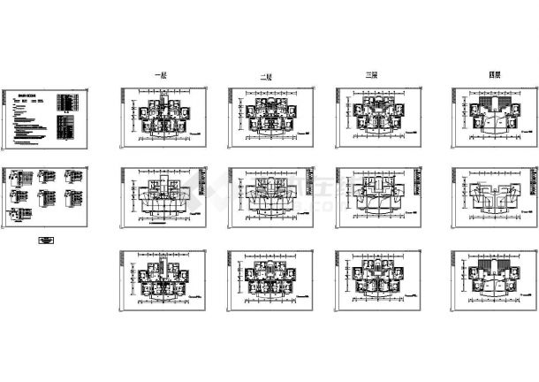 某三层框架结构宿舍楼配电设计cad全套电气施工图（含设计说明）-图二