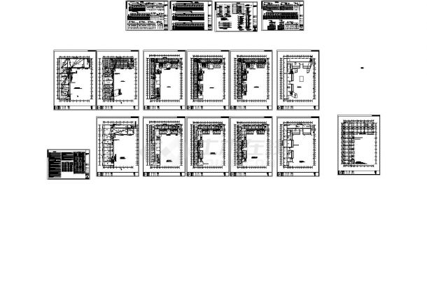 某六层砖混结构宿舍楼配电设计cad全套电气施工图（含设计说明，含弱电设计）-图一