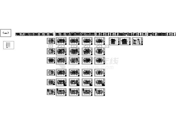 湖北精品高档简欧风格三层别墅室内装修施工图-图一