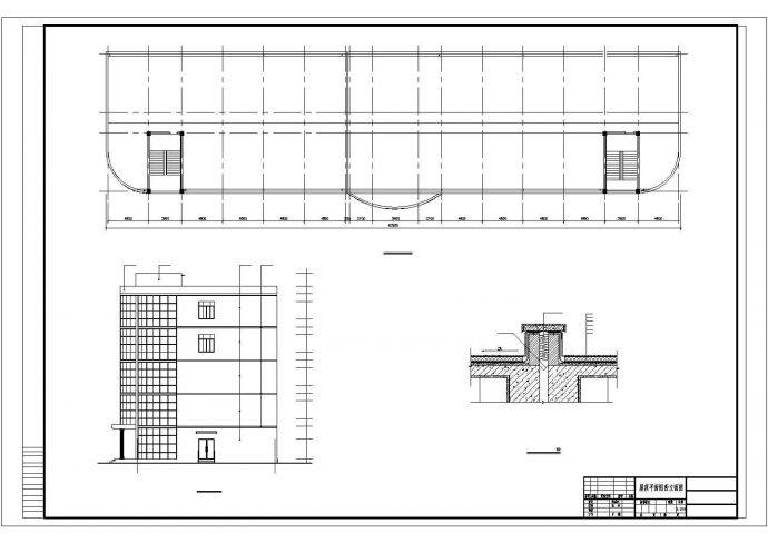 5627平米五层中学教学楼建筑毕业设计CAD图纸（含计算书）_图1