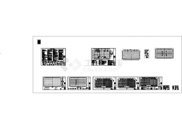 厂房设计_[重庆]三层框架结构厂房结构CAD施工图-图二