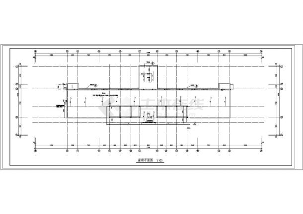 某五层砖混结构中学教学楼建筑方案CAD图（高20米）-图一