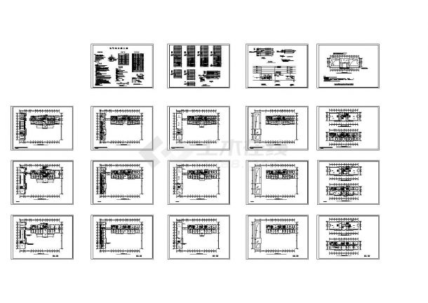 办公楼设计_某五层办公楼建筑电气设计方案CAD图，19张图纸-图二