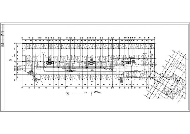 1.3万平米16层框架结构住宅楼建筑设计CAD图纸（不含天面层和地下室）-图一