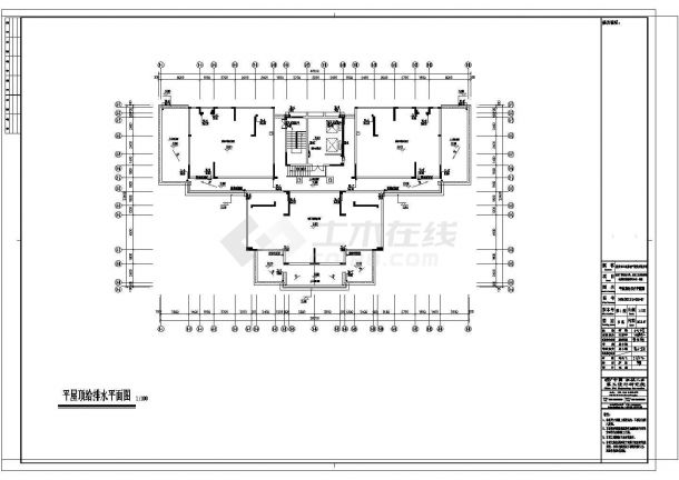 某省高层住宅楼给排水系统施工图纸-图一