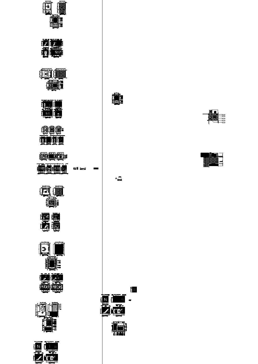 现代高档三层新中式别墅室内装修图（含效果）