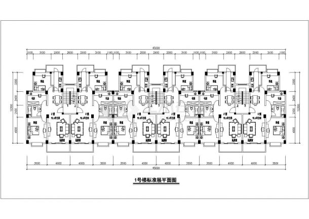 泉州市某新建小区90-130平米的平面户型设计CAD图纸（共19张）-图二