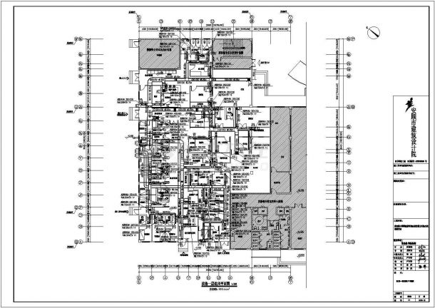 枣庄市第二人民医院发热门诊改造项目暖通施工设计CAD图纸-图二