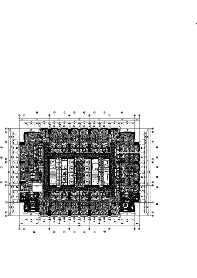 中山希尔顿客房部分机电非常标准设计cad图纸_图1