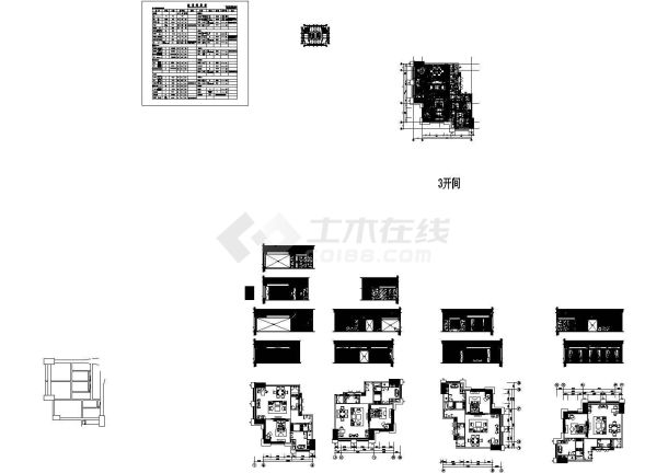 中山希尔顿客房整套非常标准设计cad图纸-图二