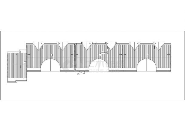 6800平米六层框架结构住宅楼建筑设计CAD图纸（不含车库和阁楼）-图一