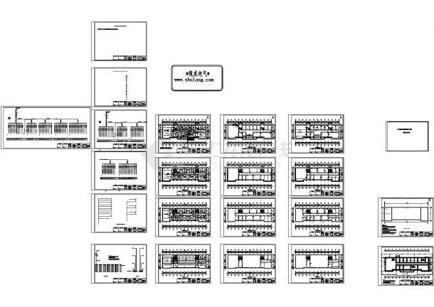 办公楼设计_农场办公楼电气施工CAD图纸-图一