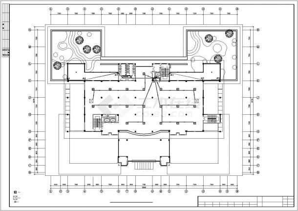 广州1.1万平米5层市民图书馆电气系统全套设计CAD图纸-图二