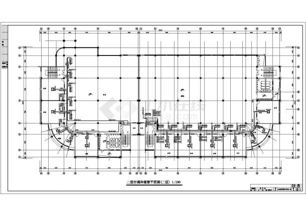 某小区居住区配套公共建筑空调系统设计施工CAD图纸-图二