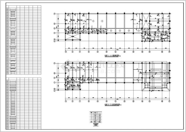 芜湖市某公司5层框架结构办公楼全套结构设计CAD图纸-图一