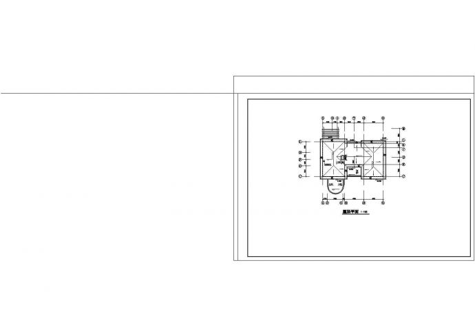 欧式别墅CAD建筑全套方案图_图1
