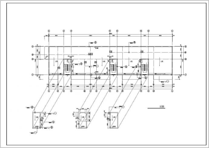 泉州市某公司5700平米8层框架结构办公楼建筑设计CAD图纸_图1