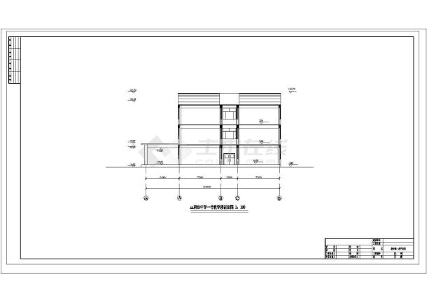 3264平米，三层框架教学楼毕业课程设计（计算书、建筑、结构图）-图二