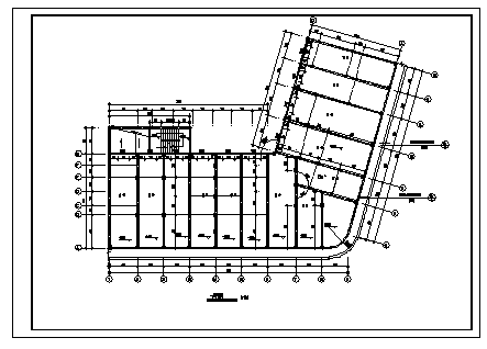 六层底框结构住宅楼建筑施工cad图(带地下室，跃层设计，共十二张)-图二