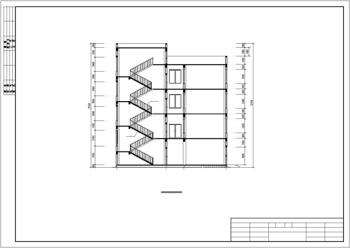 某7050平四层教学楼建筑结构毕业设计全套CAD图纸（含计算书）_图1