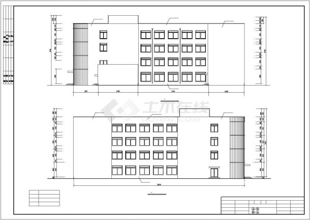 某7050平四层教学楼建筑结构毕业设计全套CAD图纸（含计算书）-图二
