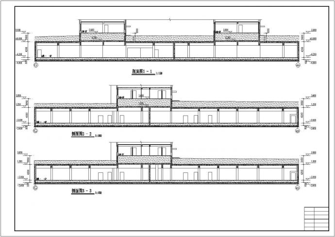 上海某商场9900平米地下一层框架结构停车场全套建筑设计CAD图纸_图1