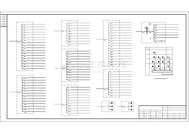 某小学四层教学楼全套电气设计施工CAD图纸-图一