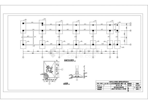 长115米，宽73.5米5层框架教学楼毕业课程设计（计算书、部分建筑、结构图）-图一