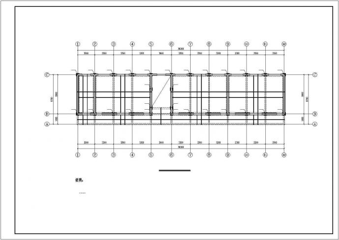 三层砌体教学楼结构加固施工CAD图_图1