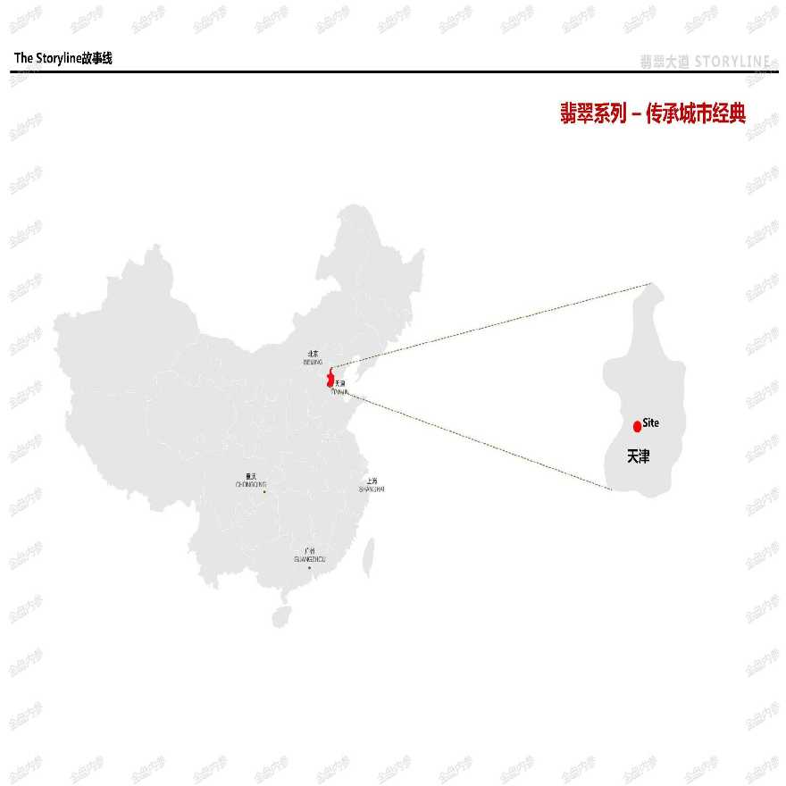 天津知名地产翡翠大道景观档案设计-图二