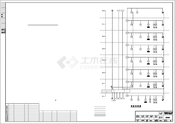 陕西某13483平方米地上六层大专院校教学楼电气设计CAD图纸（高28.5米）-图一